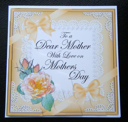 Mother Mothers Day Rose and Lace Wavy Corner Side Stacker by Charlie Angel