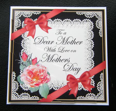 Mother Mothers Day Rose and Lace Wavy Corner Side Stacker by Charlie Angel