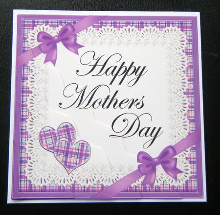 Tartan Mothers Day Wavy Corner by Charlie Angel