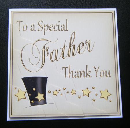 Father Thank You Wavy Corner Side Stacker by Charlie Angel
