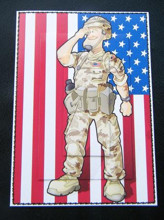 American Army Dude A4. by Charlie Angel