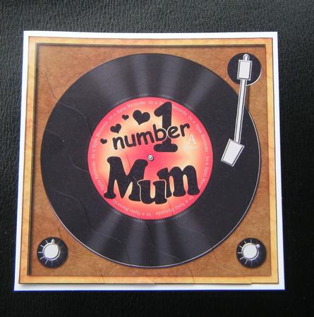 Number 1 Mum Record Wavy Corner Side Stacker Topper by Charlie Angel