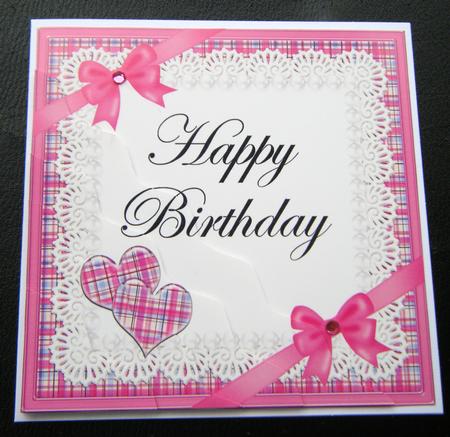 Tartan Happy Birthday Wavy Corner by Charlie Angel