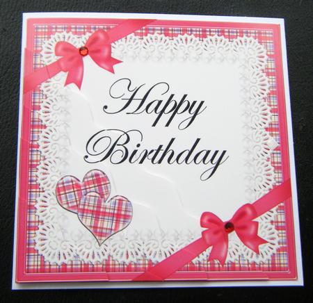 Tartan Happy Birthday Wavy Corner by Charlie Angel