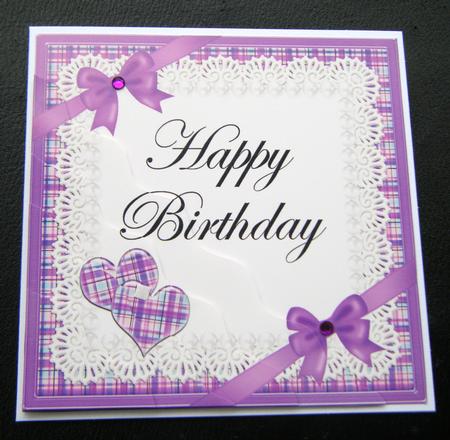 Tartan Happy Birthday Wavy Corner by Charlie Angel