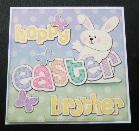 Hoppy Easter Brother Bunny Boy Felties Wavy Corner by Charlie Angel