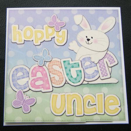 Hoppy Easter Uncle Bunny Boy Felties Wavy Corner by Charlie Angel