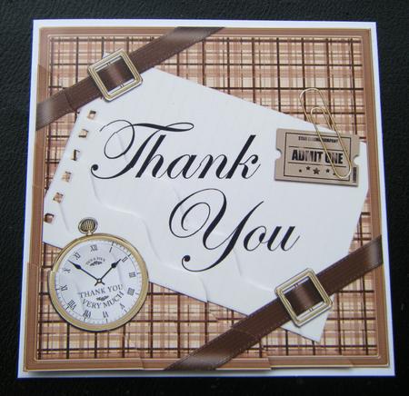Tartan Thank You Wavy Corner by Charlie Angel