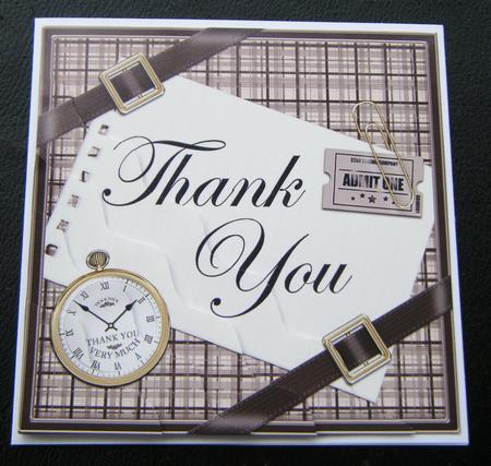 Tartan Thank You Wavy Corner by Charlie Angel