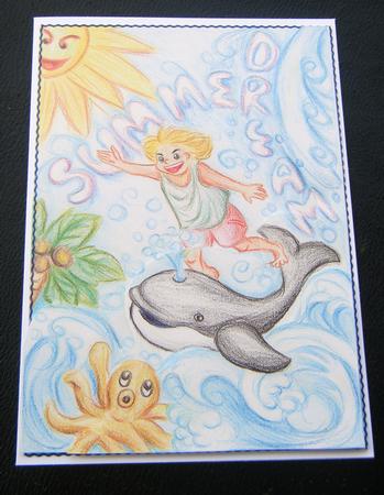 Summer Dream at the Coast-stacker Card by Charlie Angel