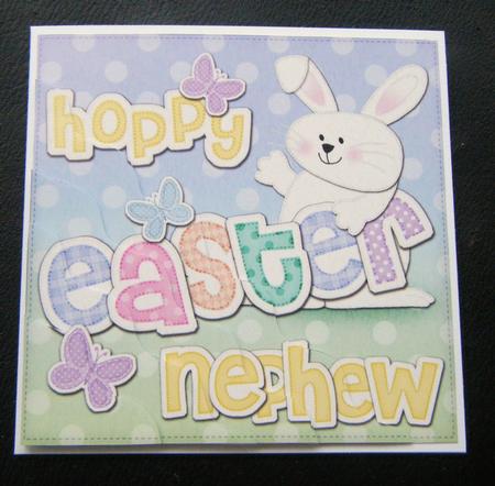 Hoppy Easter Nephew Bunny Boy Felties Wavy Corner by Charlie Angel