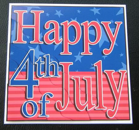 4th July Wavy Corner Side Stacker Topper by Charlie Angel