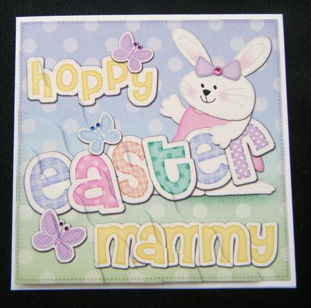 Hoppy Easter Mammy Easter Bunny Girl Felties Wavy Corner by Charlie Angel