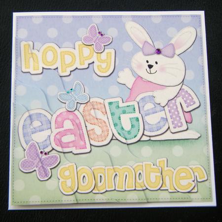 Hoppy Easter Godmother Easter Bunny Girl Felties Wavy Corner by Charlie Angel