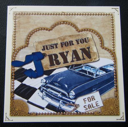 Blue Car Ryan Scallop Topper and Base by Charlie Angel