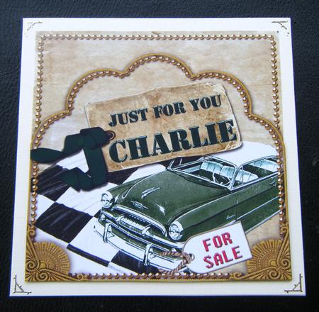 Green Car Charlie Scallop Topper and Base by Charlie Angel