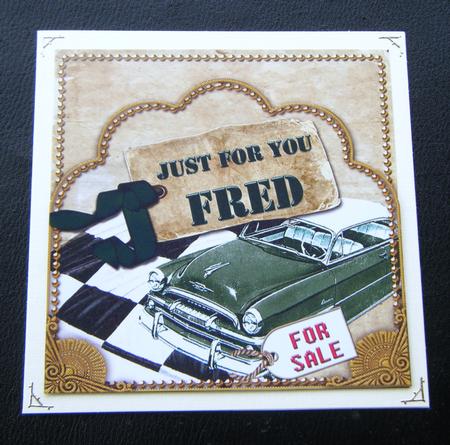Green Car Fred Scallop Topper and Base by Charlie Angel