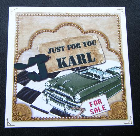 Green Car Karl Scallop Topper and Base by Charlie Angel