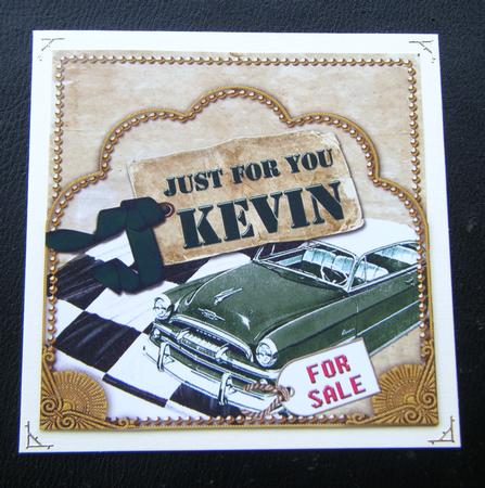 Green Car Kevin Scallop Topper and Base by Charlie Angel