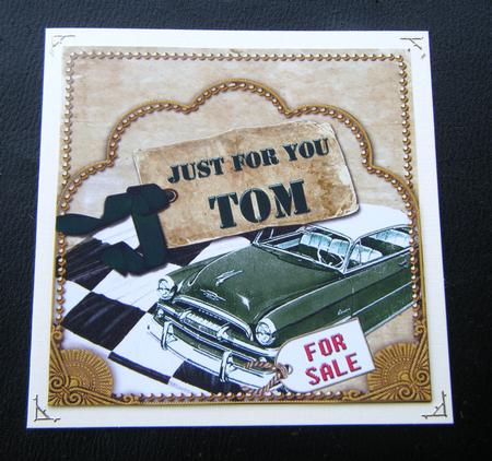 Green Car Tom Scallop Topper and Base by Charlie Angel
