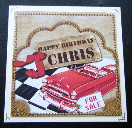 Red Car Chris Scallop Topper and Base by Charlie Angel