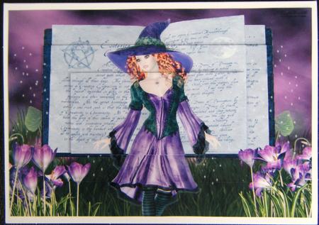 Casting Spells A4 Card Front by Charlie Angel