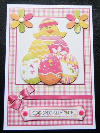Egg-specially Cute Hatching Chick Easter Card Front by Charlie Angel