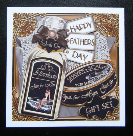 Fathers Day Shaving Gift Set Decoupage Step by Step by Charlie Angel