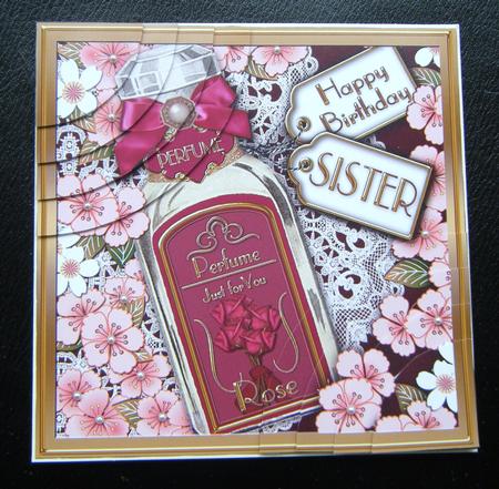 Rose Blossom Perfume Sister 6in Duo Corner Stacker by Charlie Angel