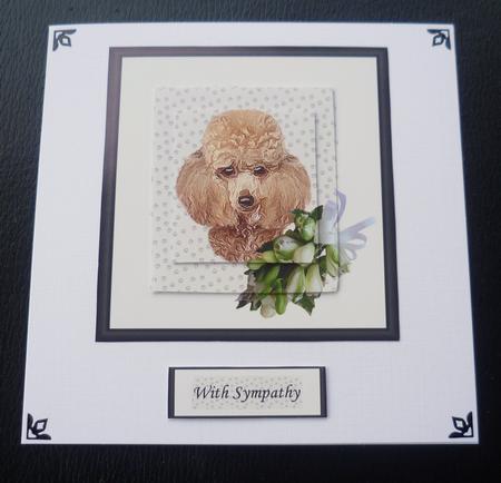 Apricot Poodle Sympathy Pyramid by Charlie Angel
