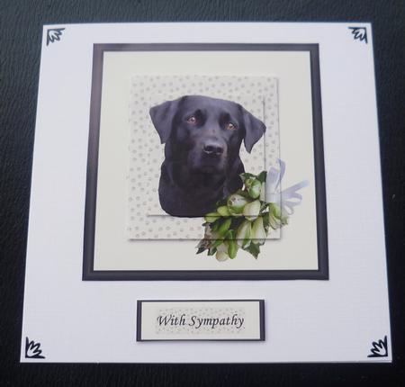 Black Labrador Sympathy Pyramid by Charlie Angel