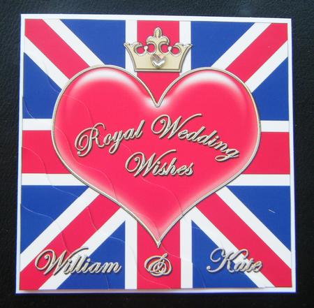 Royal Wedding Wavy Corner Side Stacker Topper by Charlie Angel
