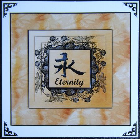 Black and Gold Eternity Card Front by Charlie Angel