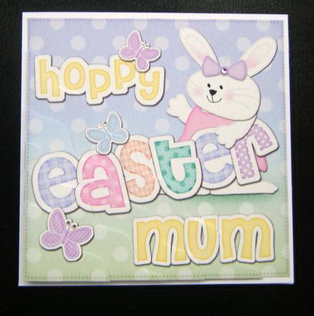 Hoppy Easter Mum Easter Bunny Girl Felties Wavy Corner by Charlie Angel