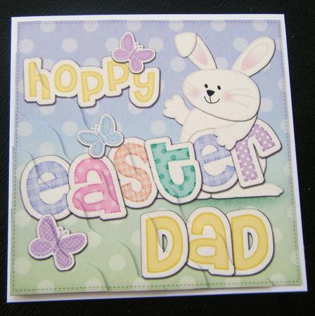 Hoppy Easter Dad Bunny Boy Felties Wavy Corner by Charlie Angel