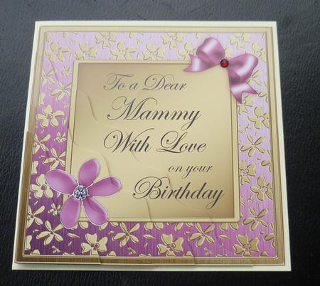Floral Elegance Birthday Mammy Wavy Corner Stacker by Charlie Angel