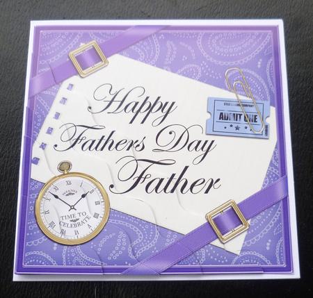Happy Fathers Day Father Wavy Corner by Charlie Angel