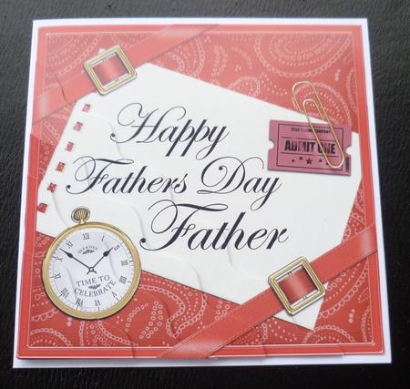 Happy Fathers Day Father Wavy Corner by Charlie Angel