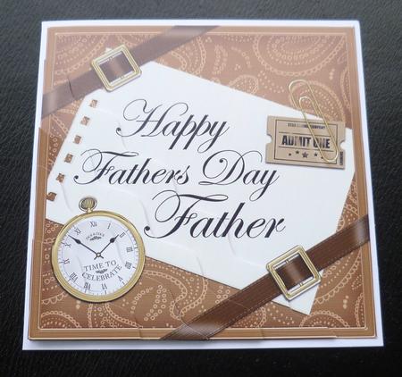 Happy Fathers Day Father Wavy Corner by Charlie Angel