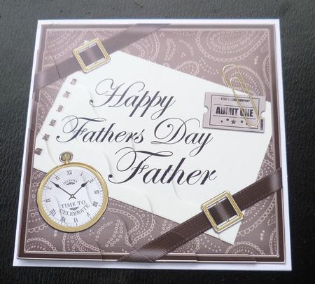 Happy Fathers Day Father Wavy Corner by Charlie Angel