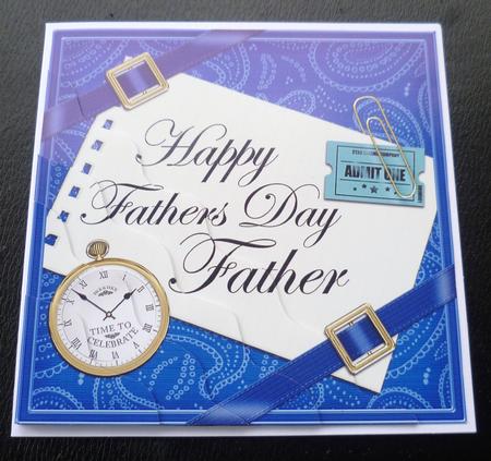 Happy Fathers Day Father Wavy Corner by Charlie Angel