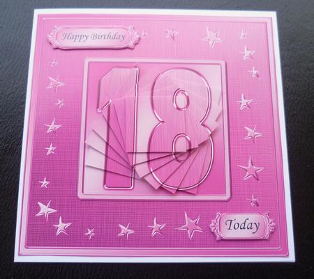 18th Bright Metallic Age Quick Card with Twisted Pyramage by Charlie Angel