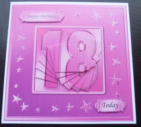 18th Bright Metallic Age Quick Card with Twisted Pyramage by Charlie Angel