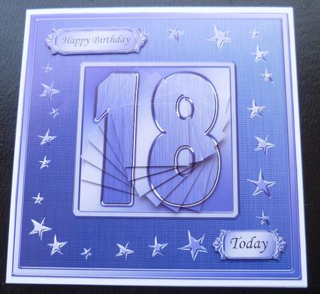18th Bright Metallic Age Quick Card with Twisted Pyramage by Charlie Angel