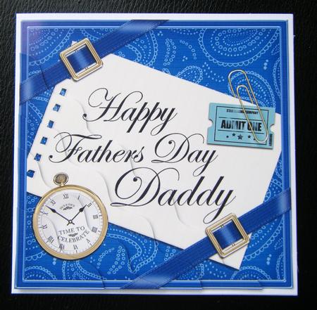Happy Fathers Day Daddy Wavy Corner by Charlie Angel