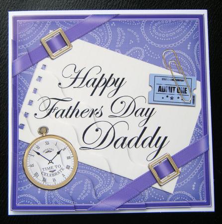 Happy Fathers Day Daddy Wavy Corner by Charlie Angel