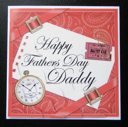 Happy Fathers Day Daddy Wavy Corner by Charlie Angel