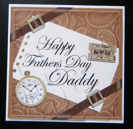 Happy Fathers Day Daddy Wavy Corner by Charlie Angel