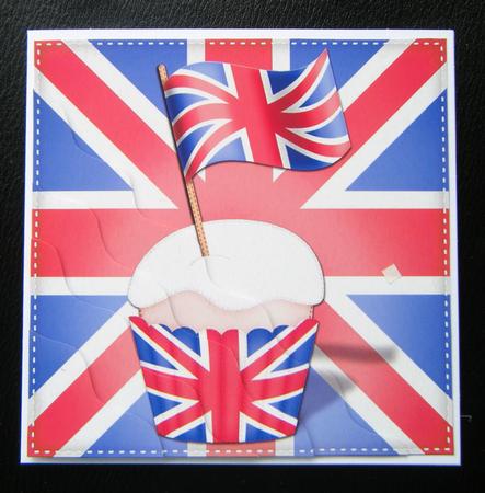 Flying the Flag Uk Wavy Corner Side Stacker Topper by Charlie Angel