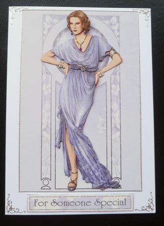 Art Deco Lady Elise (lilac) by Charlie Angel